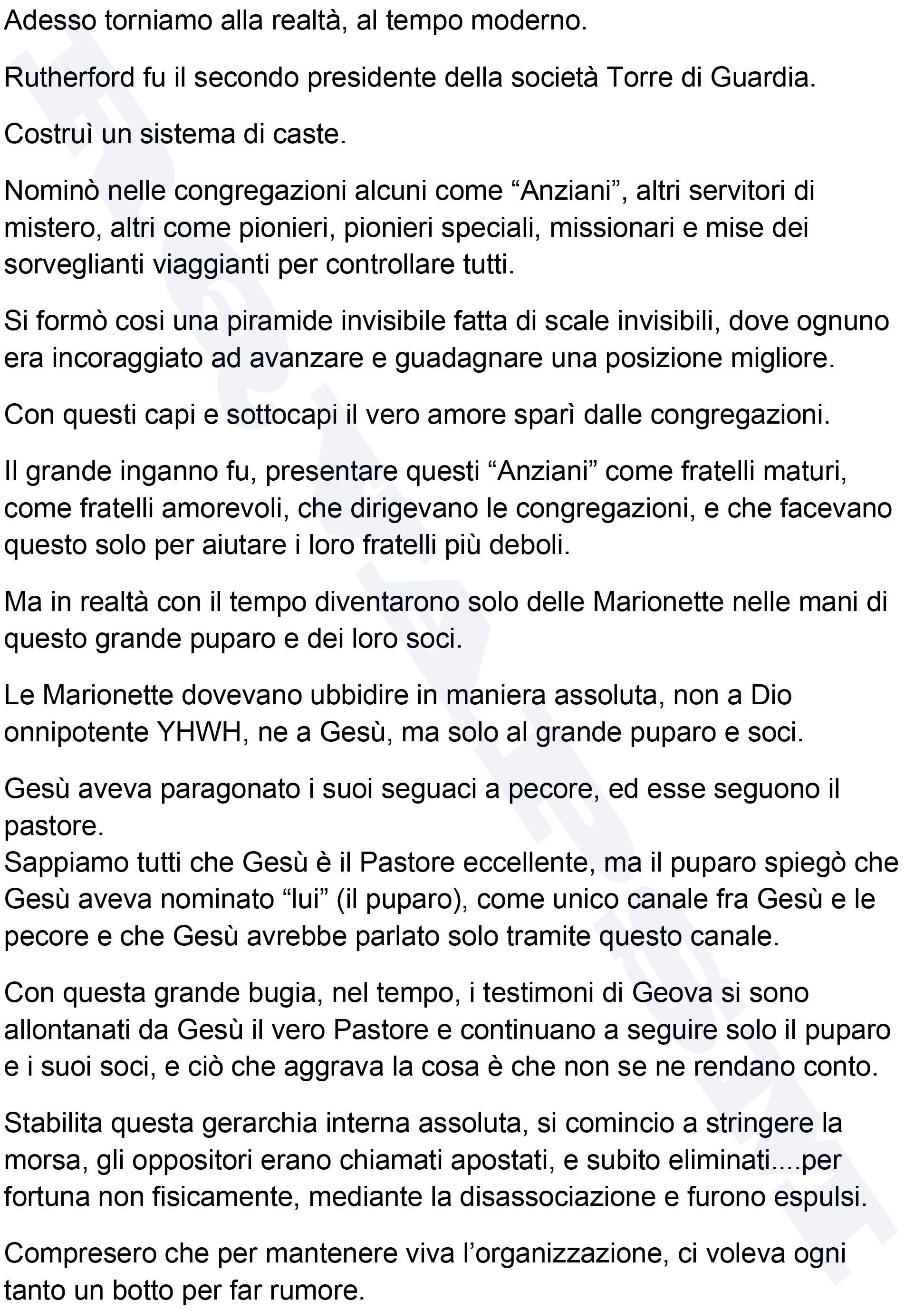 Testimoni di Geova documenti scottanti conservati a Modena